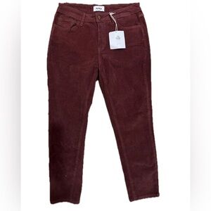 Pistola Rich Burgundy Ankle Jeans